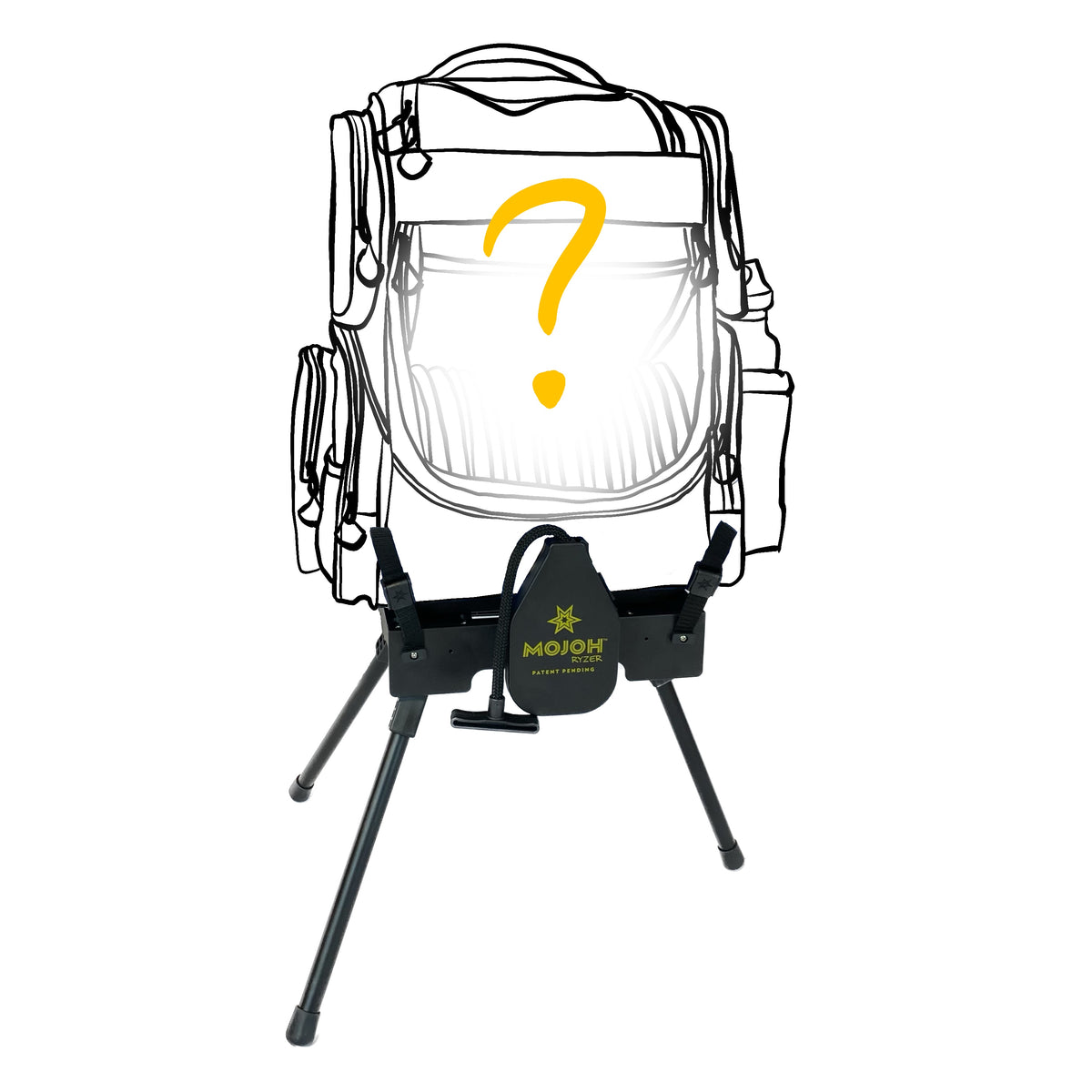 Bag Riser Mojoh Gear - Home of the First Collapsible Disc Golf Bag Riser