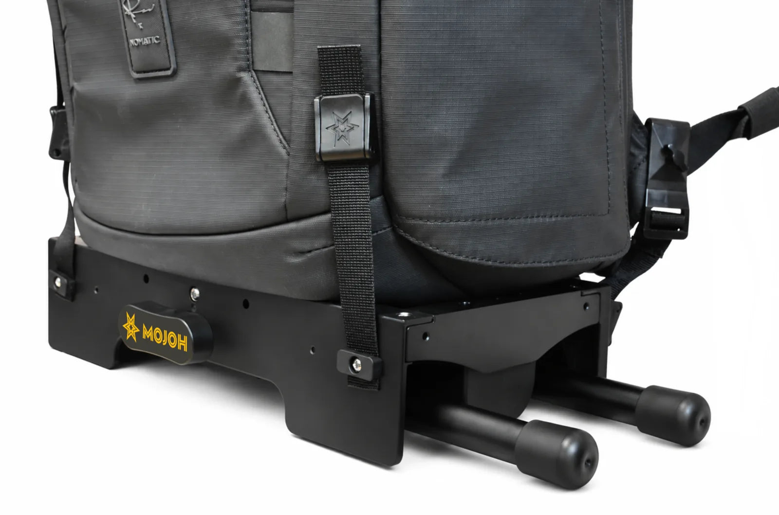 The Ryzer Go attached across the bottom of a bag